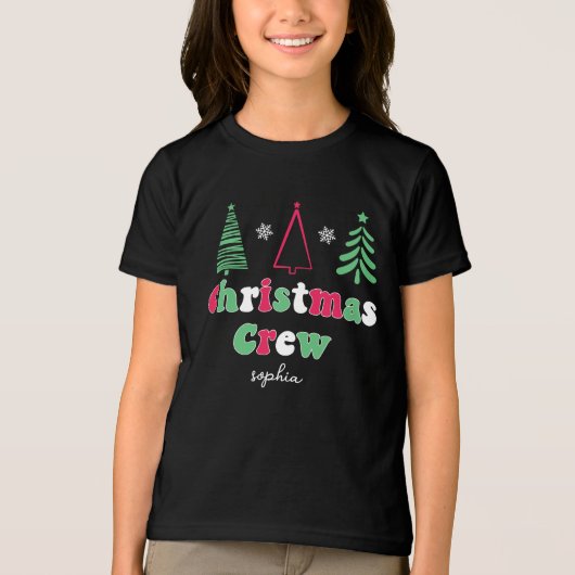 Matching Familie Pajamas Kinder Weihnachten Tri-Blend Shirt (Vorderseite)