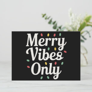 Matching Familie Weihnachten Merry Vibes nur Licht