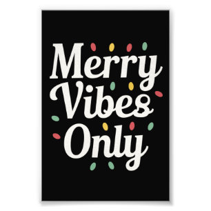 Matching Familie Weihnachten Merry Vibes nur Licht Fotodruck