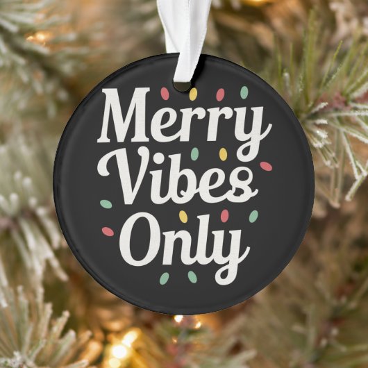 Matching Familie Weihnachten Merry Vibes nur Licht Ornament (Baum)