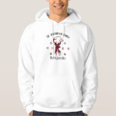 Matching Familienname Datum Weihnachten Buffalo Ka Hoodie (Vorderseite)