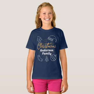 Matching Familienname Kleidung Weihnachten T-Shirt