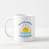 Matching Familienname Summer Sunset Beach House Kaffeetasse (Links)