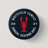 Matching Family 4. Juli Seafood Boil Custom Button (Vorderseite)