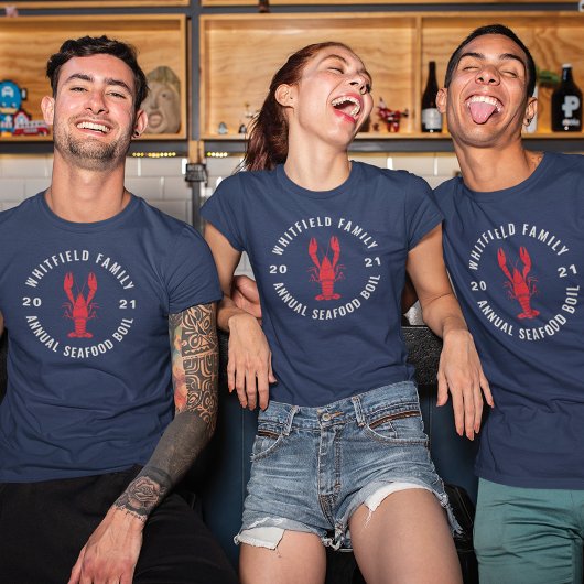 Matching Family 4. Juli Seafood Boil Custom T-Shirt