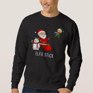 Matching Family Christmas 2022 - Santa Elfie Stick Sweatshirt