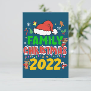 Matching Family Christmas 2022 Team Santa Elf Squa Dankeskarte