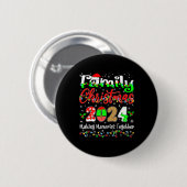 Matching Family Christmas 2024 Weihnachtsmannmütze Button (Vorne & Hinten)