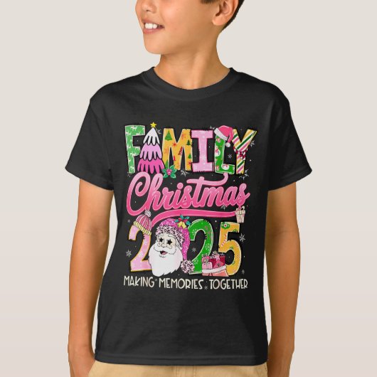 Matching Family Christmas 2025 Xmas Making Memorie T-Shirt (Vorderseite)