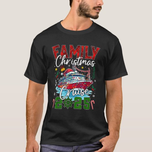 Matching Family Christmas Cruise 2025 Weihnachten  T-Shirt (Vorderseite)
