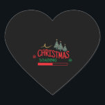 Matching Family Christmas Loading Herz-Aufkleber<br><div class="desc">Matching Family Christmas Loading</div>