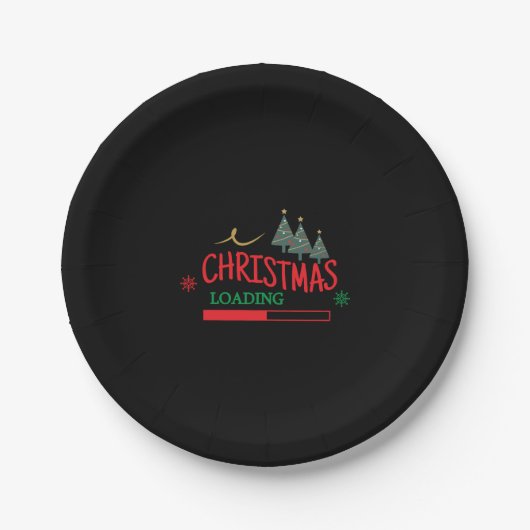 Matching Family Christmas Loading Pappteller (Vorderseite)
