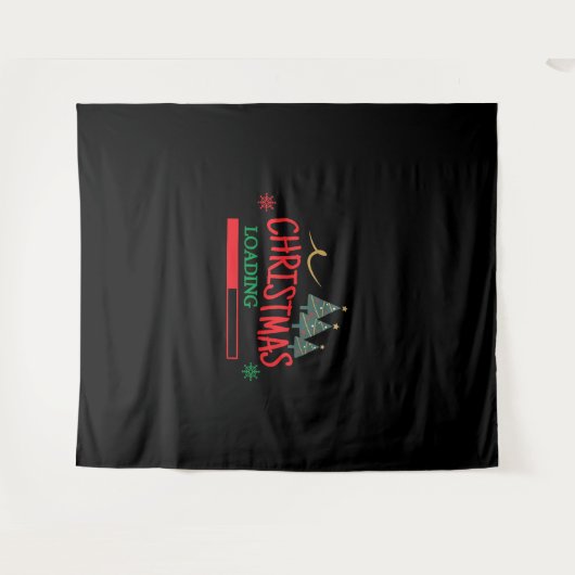 Matching Family Christmas Loading Wandteppich (Vorderseite (Horizontal))