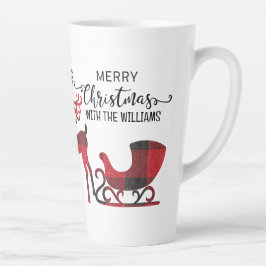 Matching Family Christmas | Personalisiert modern Milchtasse