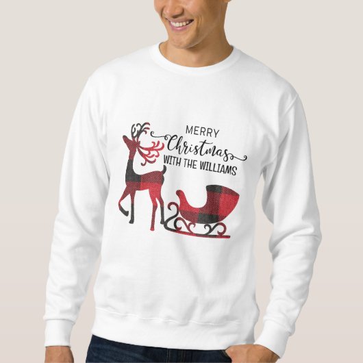 Matching Family Christmas | Personalisiert modern Sweatshirt (Vorderseite)