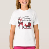 Matching Family Christmas | Personalisiert modern T-Shirt (Vorderseite)