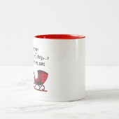 Matching Family Christmas | Personalisiert modern Zweifarbige Tasse (Mittel)