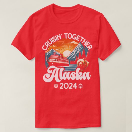 Matching Family Friends and Group Alaska Cruise 20 T-Shirt (Design vorne)