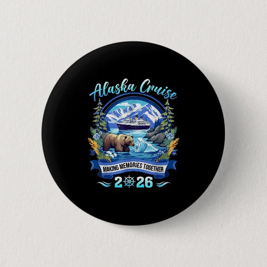 Matching Family Friends And Group Alaskan Alaska C Button (Vorderseite)
