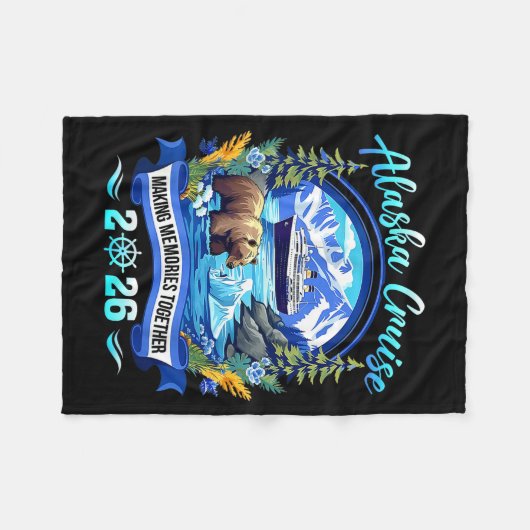 Matching Family Friends And Group Alaskan Alaska C Fleecedecke (Vorderseite (Horizontal))