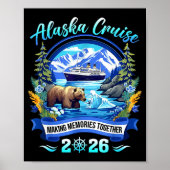 Matching Family Friends And Group Alaskan Alaska C Poster (Vorne)