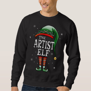 Matching Family Funny Ich bin der Künstler Elf Wei Sweatshirt