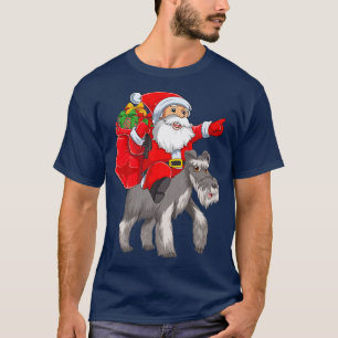 Matching Family Funny Santa Ride Wire for Terrier T-Shirt