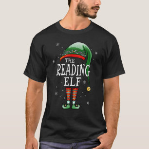 Matching Family Funny The Reading Elf Weihnachten T-Shirt