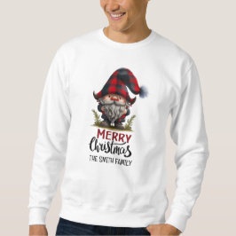 Matching Family Gnome Frohe Weihnachten | Karierte Sweatshirt