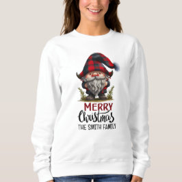 Matching Family Gnome Frohe Weihnachten | Karierte Sweatshirt