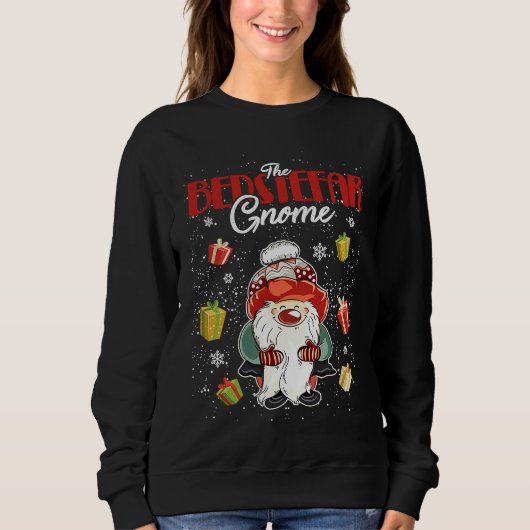 Matching Family  Grandpa Bedstefar Gnome Christmas Sweatshirt (Vorderseite)