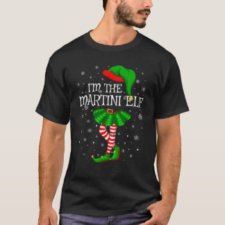 Matching Family Group I m The Martini Elf Christma T-Shirt