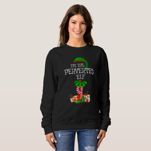 Matching Family Group Ich bin der pervertierte Elf Sweatshirt (Vorne ganz)