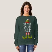 Matching Family Group Ich bin der Pop Elf Weihnach Sweatshirt (Vorne ganz)