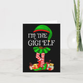 Matching Family Group I'm The Gigi Elf Christmas Karte (Vorderseite)
