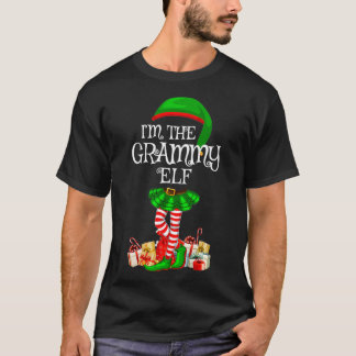 Matching Family Group I'm The Grammy Elf Christmas T-Shirt