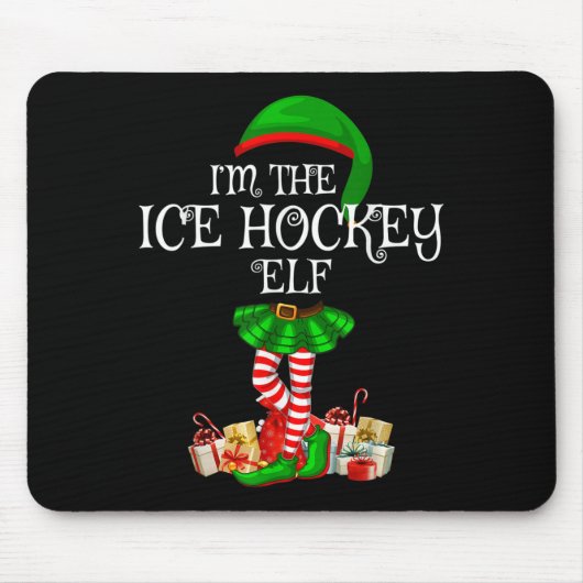 Matching Family Group I'm The Ice Hockey Elf Chris Mousepad (Vorne)