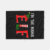 Matching Family Group I'm The Mama Elf Christmas 2 Fleecedecke (Vorderseite (Horizontal))