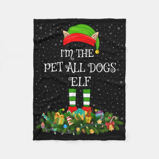 Matching Family Group I'm The Pet All Dogs Elf Chr Fleecedecke (Vorderseite)