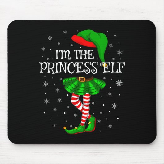 Matching Family Group I'm The Princess Elf Christm Mousepad (Vorne)