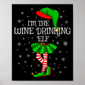 Matching Family Group I'm The Wine Drinking Elf Ch Poster (Vorne)