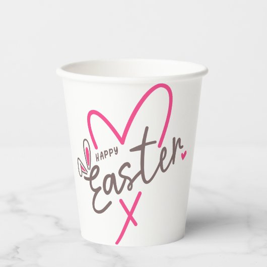 Matching Family Happy Oaster Pappbecher (Vorderseite)