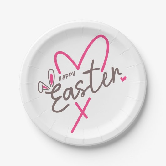 Matching Family Happy Oaster Pappteller (Vorderseite)