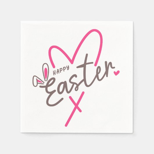 Matching Family Happy Oaster Serviette (Vorderseite)