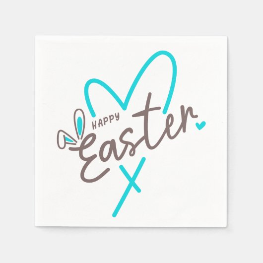 Matching Family Happy Oaster Serviette (Vorderseite)