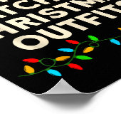 Matching Family I Don't Do Matching Christmas Outf Poster (Ecke)