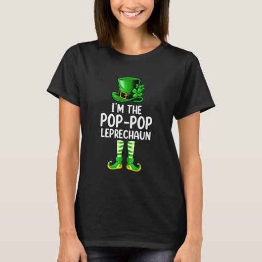 Matching Family I'm The Pop Pop Leprechaun St Patr T-Shirt (Vorderseite)