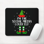 Matching Family I'm The Social Media Lover Elf Chr Mousepad (Mit Mouse)