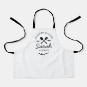 Matching Family Kitchen Aprons with Custom Names a Schürze (Vorderseite)