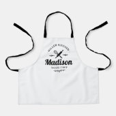 Matching Family Kitchen Aprons with Custom Names  Schürze (Vorderseite)